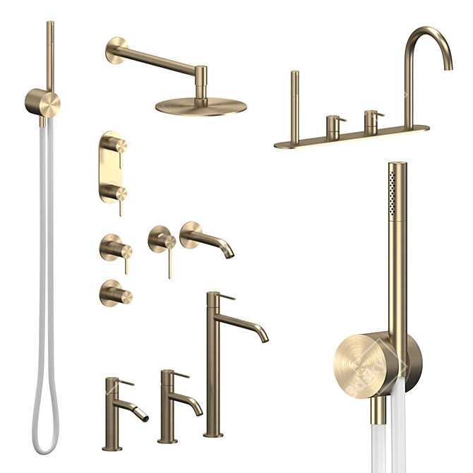 Title: Innovo Collection Plumbing Set 3D model image 3