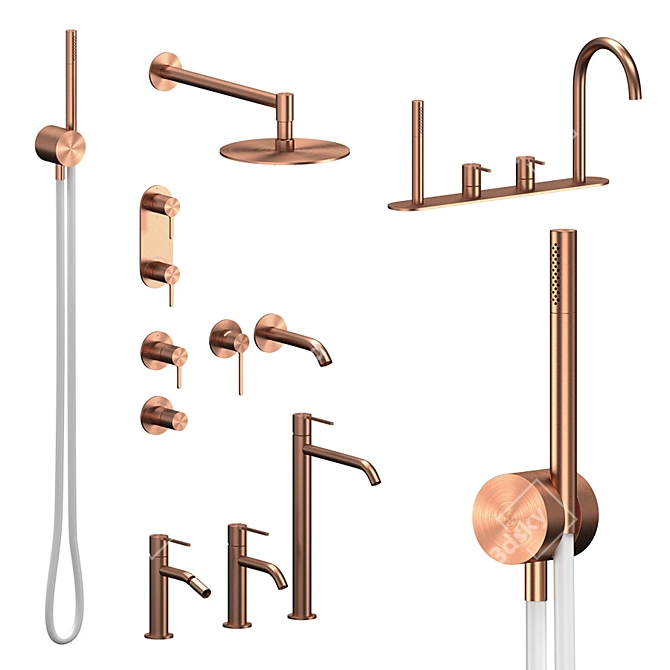 Title: Innovo Collection Plumbing Set 3D model image 4