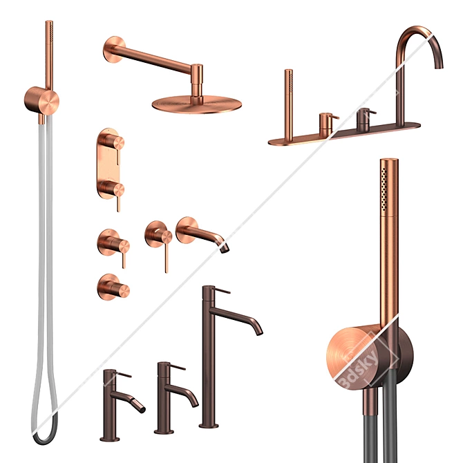 Title: Innovo Collection Plumbing Set 3D model image 6