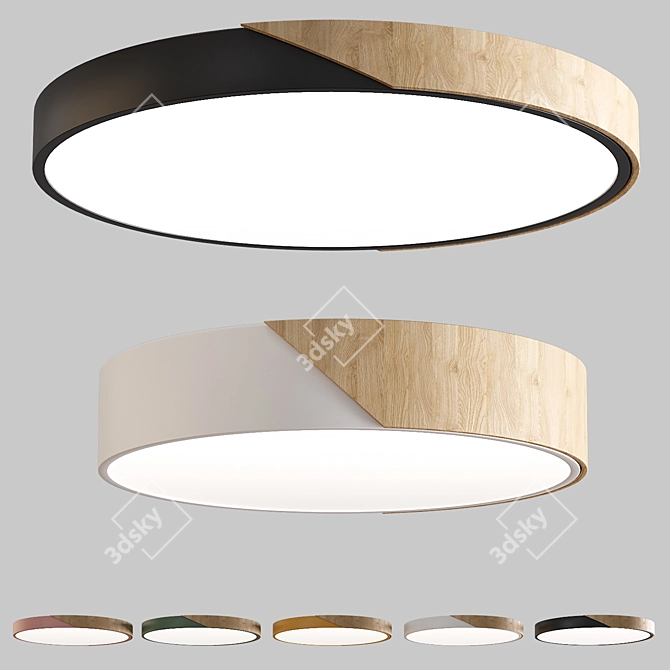 Contemporary Ceiling Lamp with Multiple Colors - Aliexpress 3D model image 1