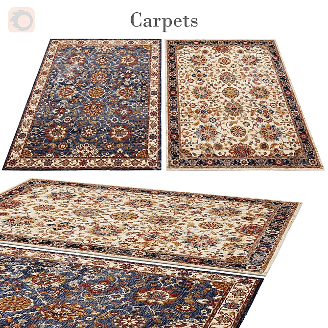 Luxury Poly Rug: 3,888 Designs 3D model image 1