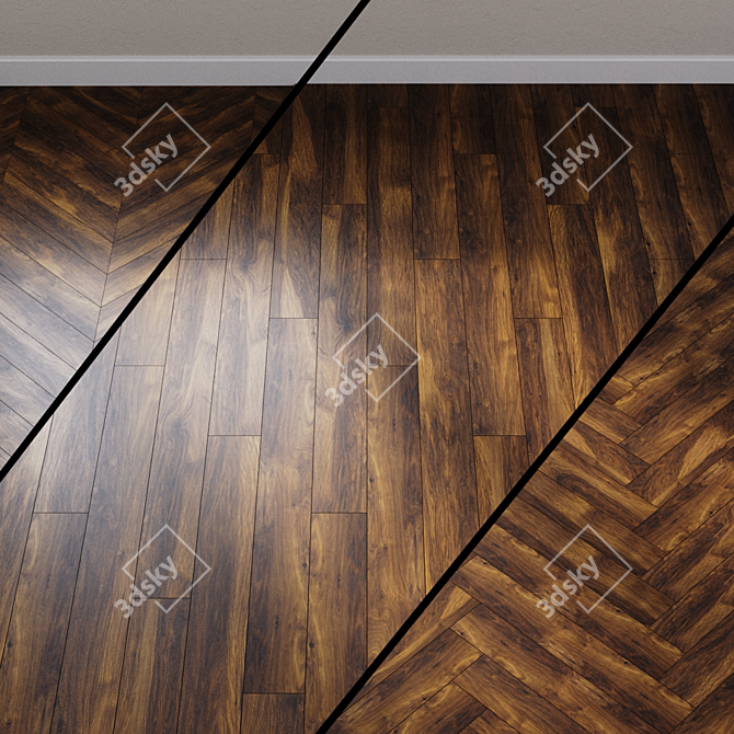 Ter Hurne Grand Line Chestnut Laminate 3D model image 1