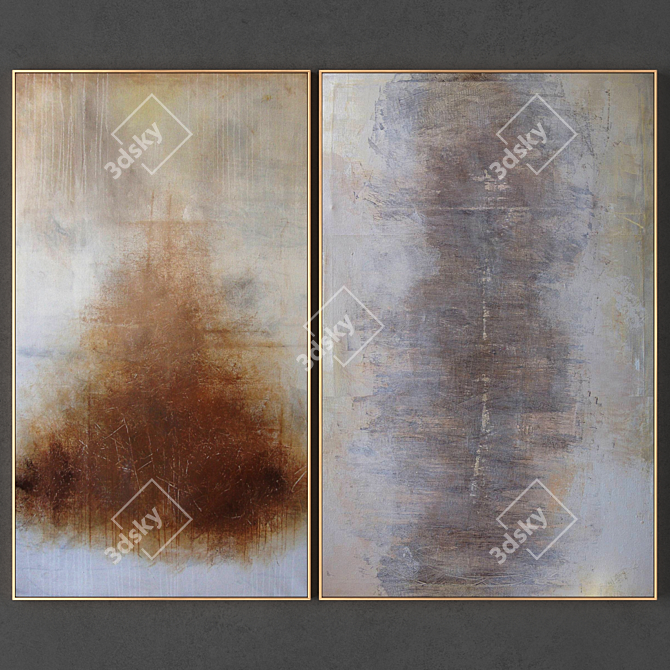  Dual Frame Set - 2 Sizes, 2 Textures 3D model image 1