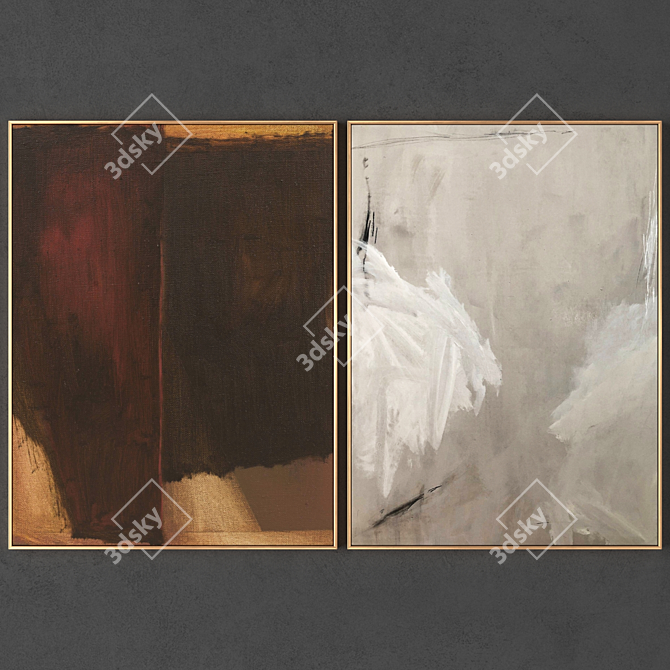 Dual Frame Art Collection - 750*575 mm & 750*550 mm 3D model image 1