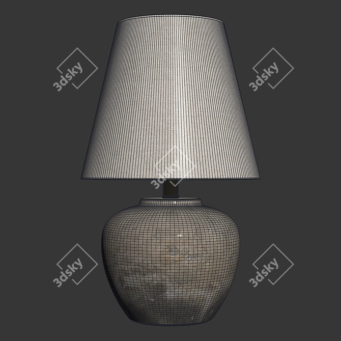 Zara Home Cement Base Lamp 3D model image 2