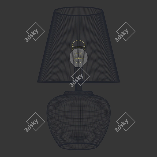 Zara Home Cement Base Lamp 3D model image 3
