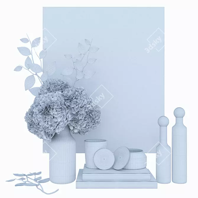 Elegant Home Decor Set 3D model image 3