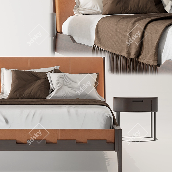 Italian Style Talamo Bed 3D model image 3