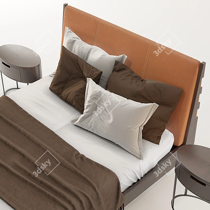 Italian Style Talamo Bed 3D model image 4