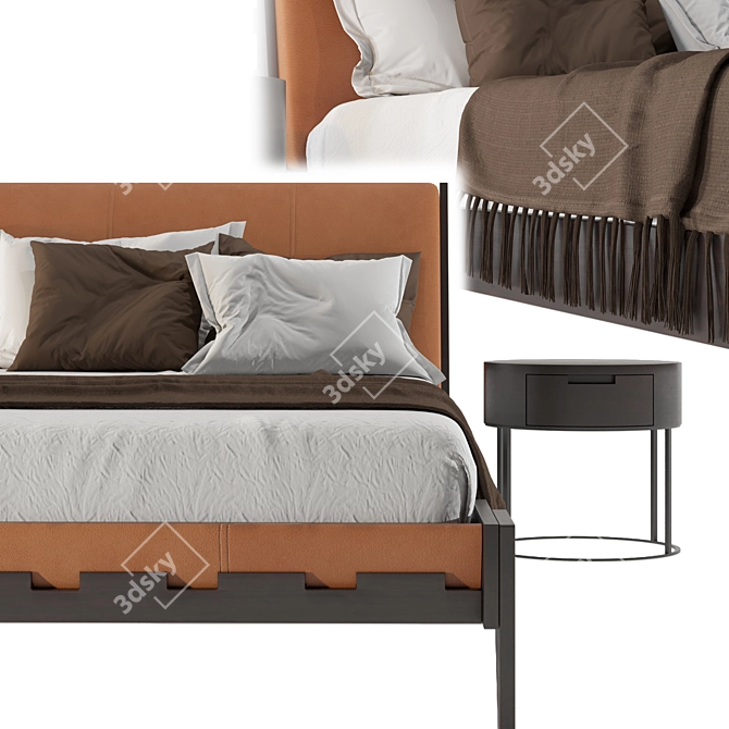 Italian Style Talamo Bed 3D model image 8