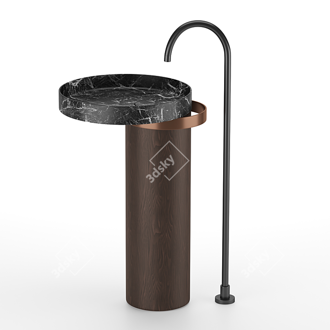 Eccentrico Freestanding Basin 3D model image 2