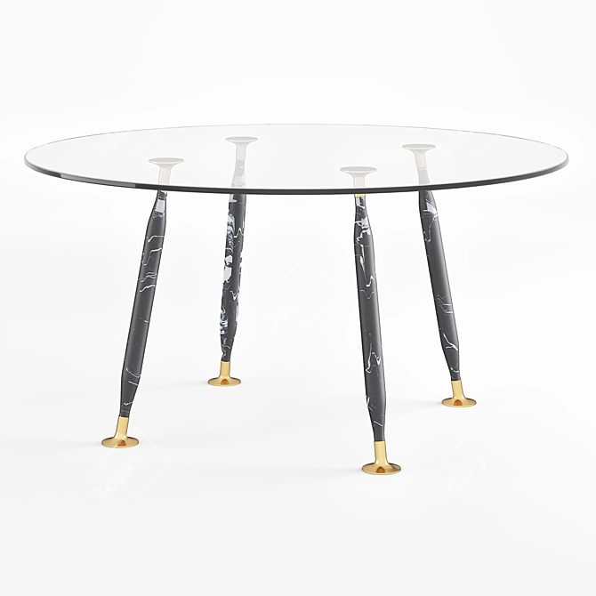 Elegant Hio Table: Stylish and Functional 3D model image 1