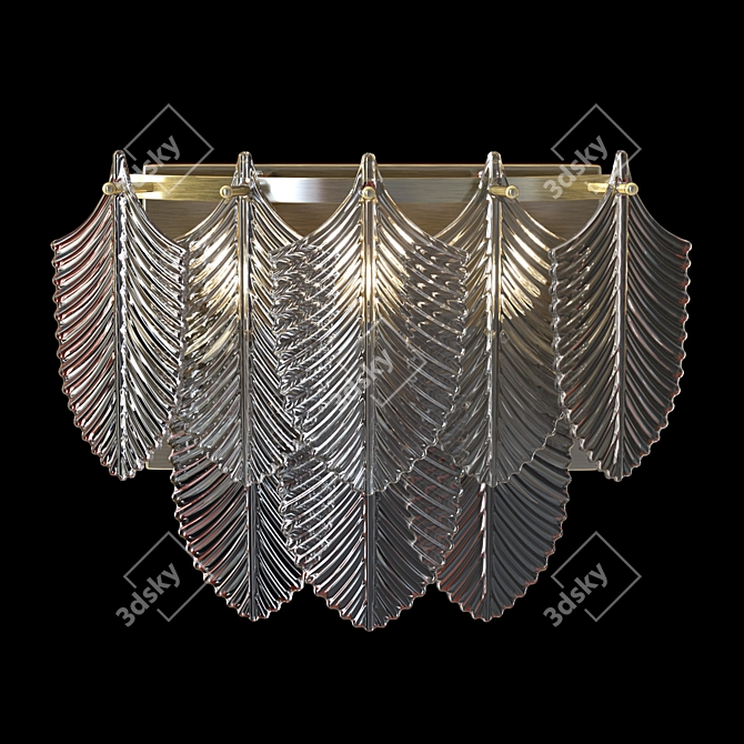 Elegant Verbier Wall Lamp 3D model image 1