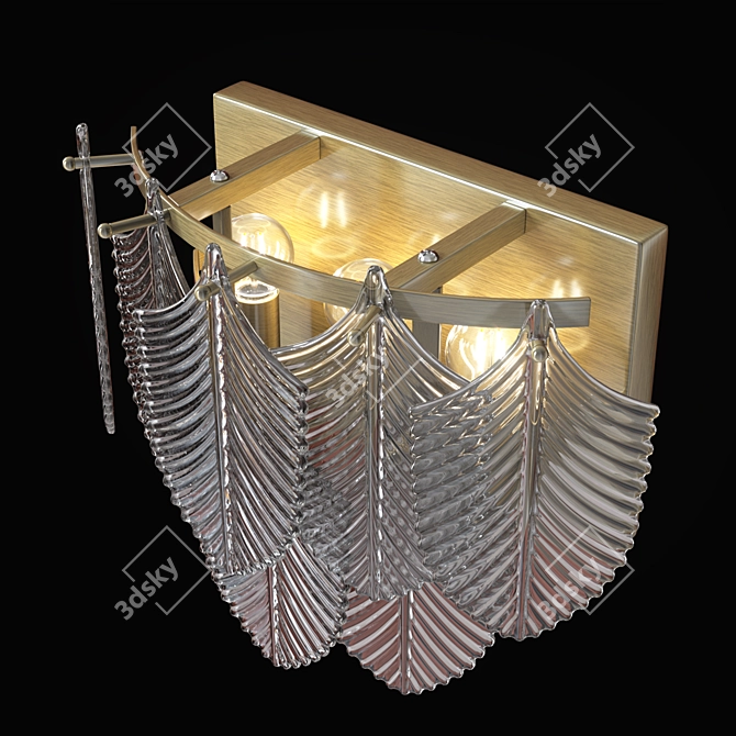 Elegant Verbier Wall Lamp 3D model image 2