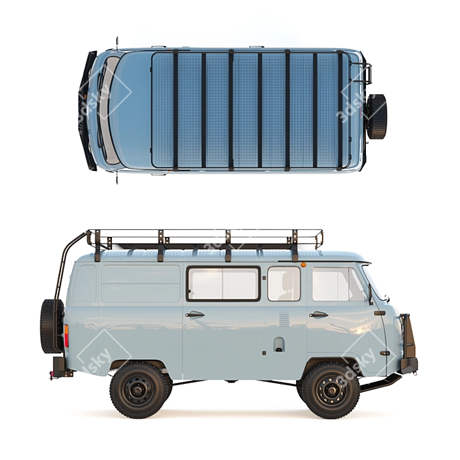 UAZ SGR Expedition: Vray-edition 3D model image 2