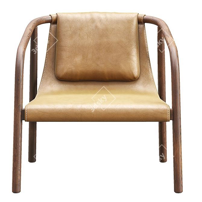 Bernhardt Oslo Lounge Chair: Stylish and Comfortable 3D model image 1