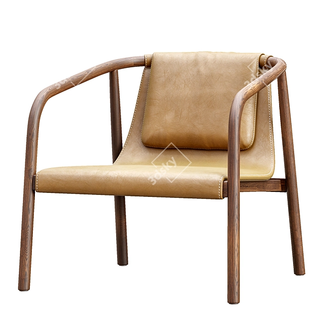 Bernhardt Oslo Lounge Chair: Stylish and Comfortable 3D model image 3
