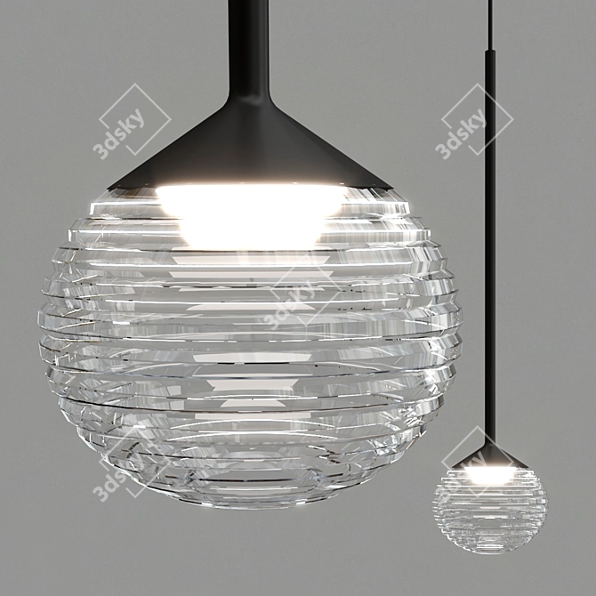 Sleek Vibia Pendant Light 3D model image 5