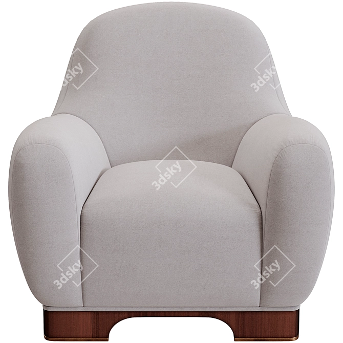 Luxurious Achilles Salvagni TATO Armchair: Premium Comfort for Your Space 3D model image 3