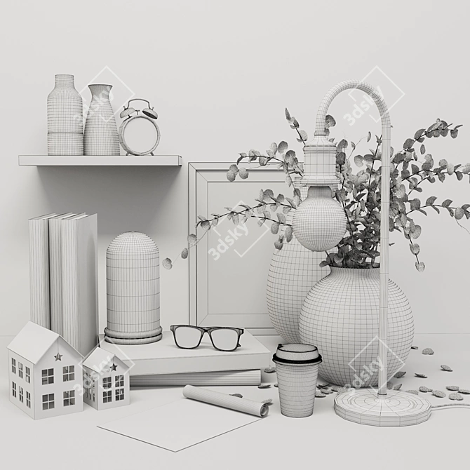 Modern Decor Set 3D model image 3