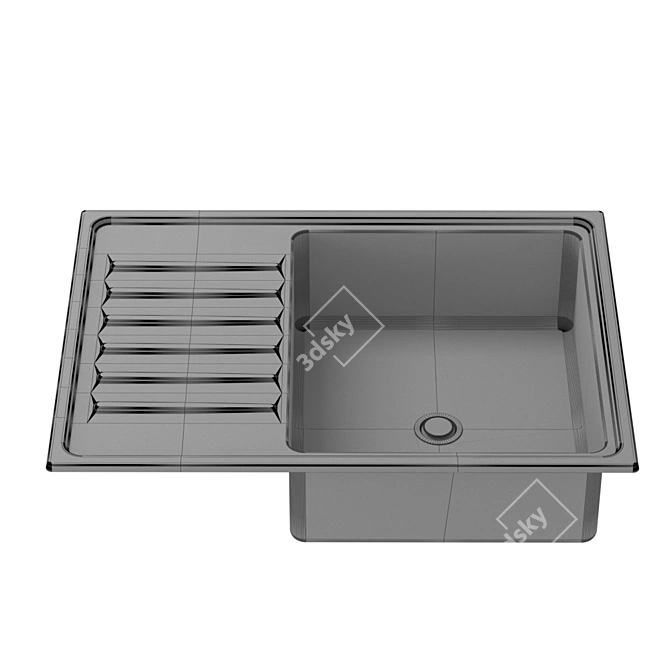 Stylish Blanco ZIA Sink 3D model image 5