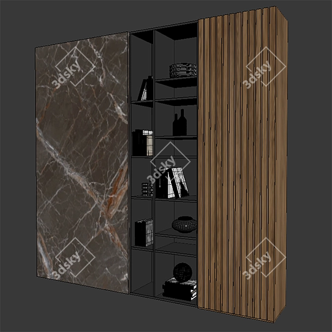 Modern Shelf Design 009 3D model image 3