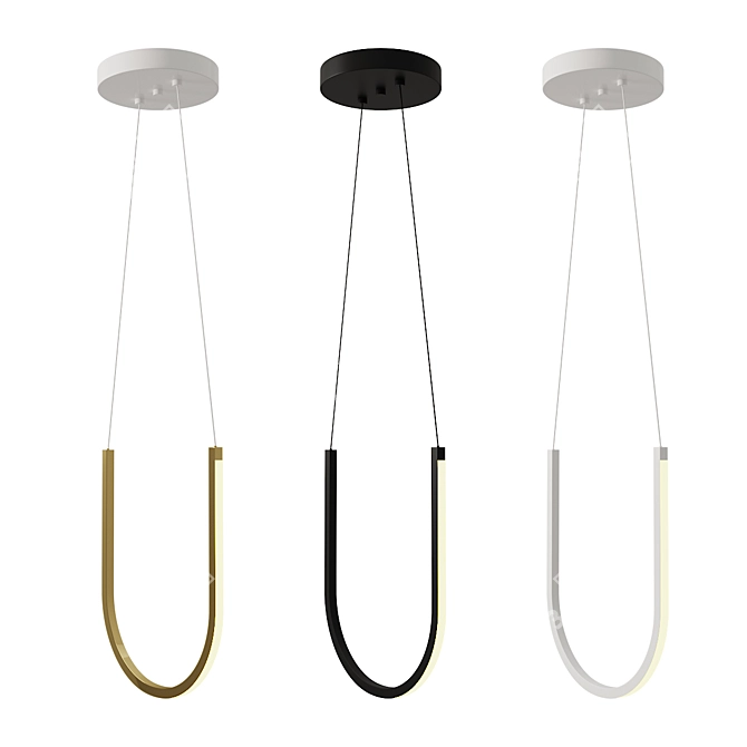 Elegant U1 Pendant Light 3D model image 2