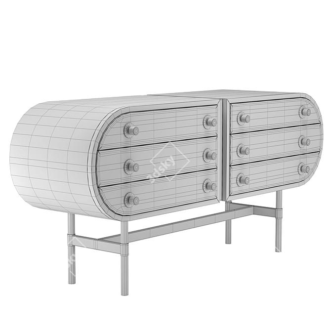 Elegant Moryson Sideboard 3D model image 3