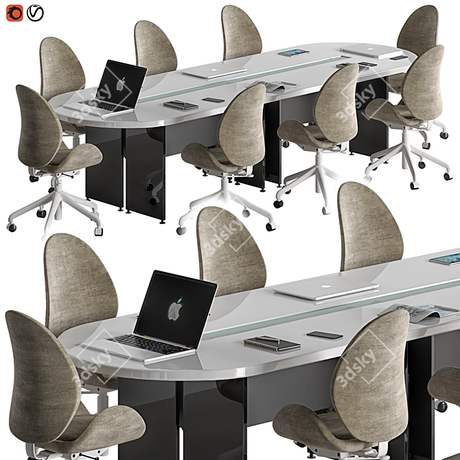 2015 Conference Table 16 - Polys: 703, Render: Vray+Corona 3D model image 3