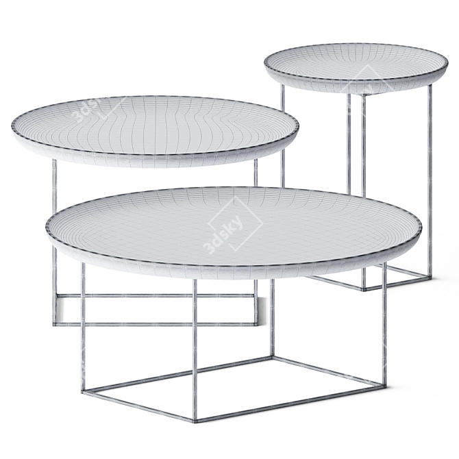 NORR11 Duke Coffee Tables: Stylish Set 3D model image 2