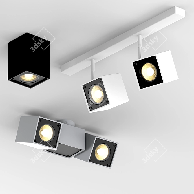 Adjustable Swing Angle Lamps: SLV Altra Dice 3D model image 3