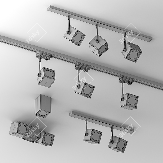 Adjustable Swing Angle Lamps: SLV Altra Dice 3D model image 4