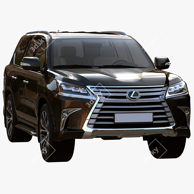 Luxurious Lexus LX: Powerful, Stylish, and Versatile 3D model image 1