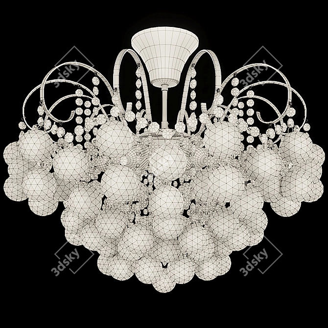 Elegant Pearl Chandelier 232016306 3D model image 3