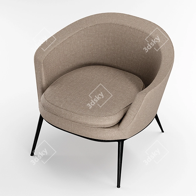 Caratos Maxalto Armchair - Elegant Comfort 3D model image 2