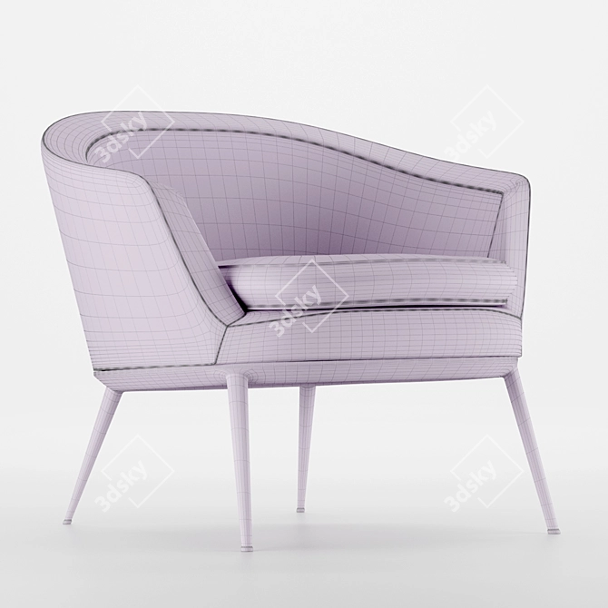 Caratos Maxalto Armchair - Elegant Comfort 3D model image 3