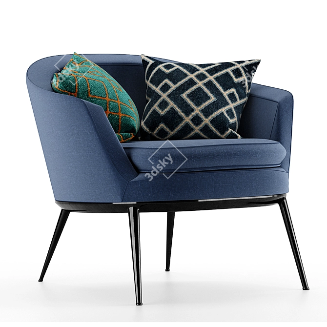 Caratos Maxalto Armchair - Elegant Comfort 3D model image 5