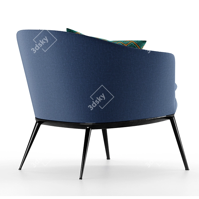 Caratos Maxalto Armchair - Elegant Comfort 3D model image 7