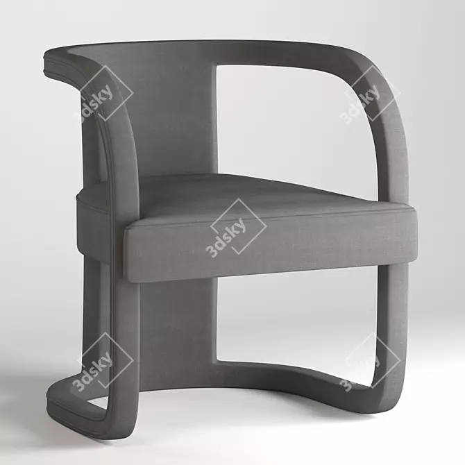 Elegant Rory Accent Chair 3D model image 2