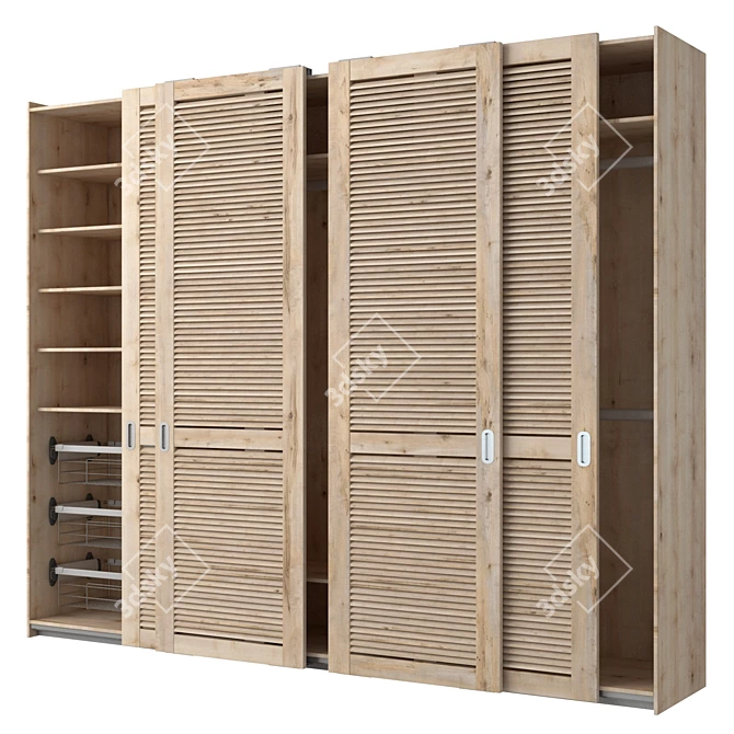 Sliding Wardrobe with PS10 Cinetto System 3D model image 1