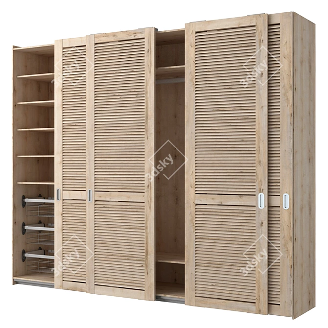 Sliding Wardrobe with PS10 Cinetto System 3D model image 2