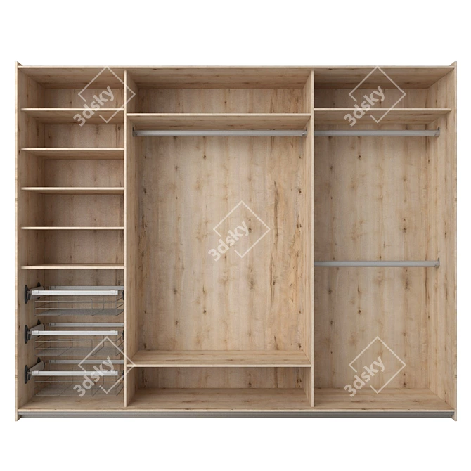 Sliding Wardrobe with PS10 Cinetto System 3D model image 3