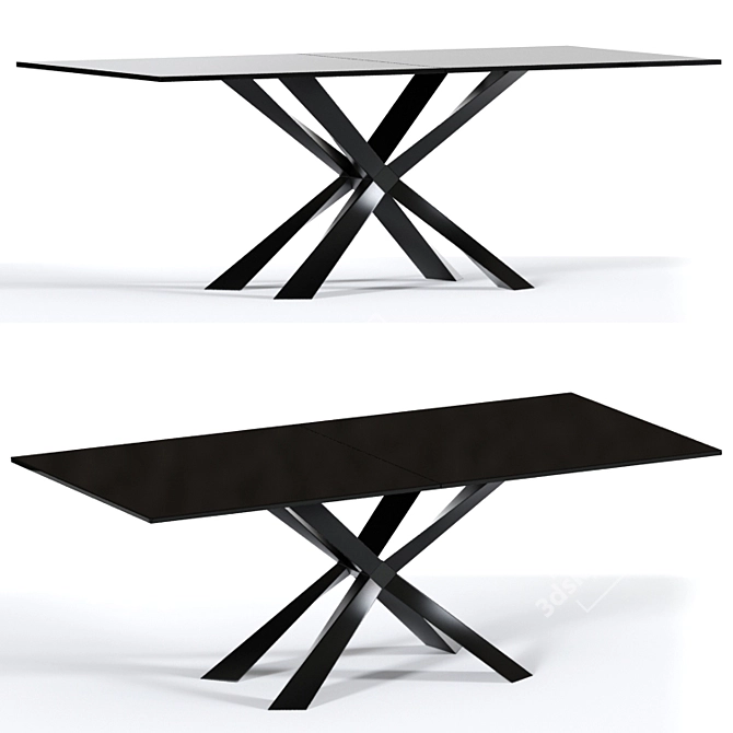 Modern Daniella Dining Chair Table 3D model image 3