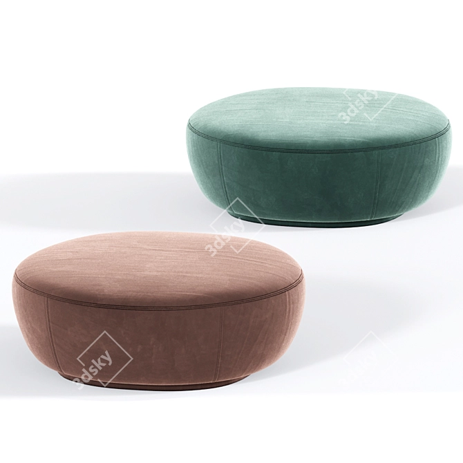 Comfy Ottoman Collection 3D model image 2