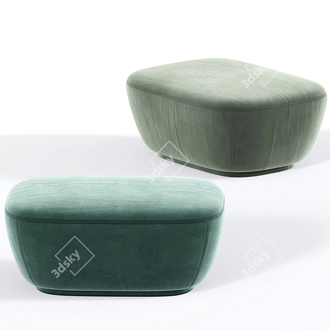 Comfy Ottoman Collection 3D model image 3