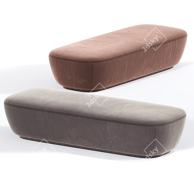 Comfy Ottoman Collection 3D model image 4