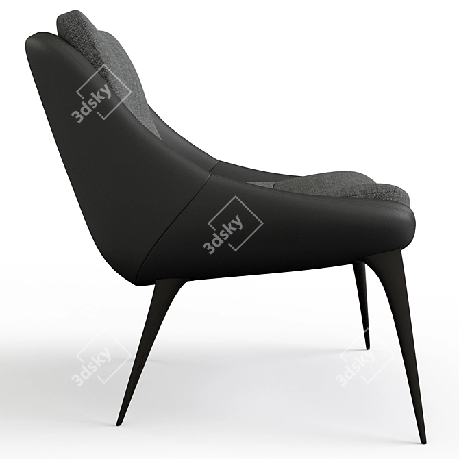 Columbus Lounge Chair: Ultimate Comfort 3D model image 4