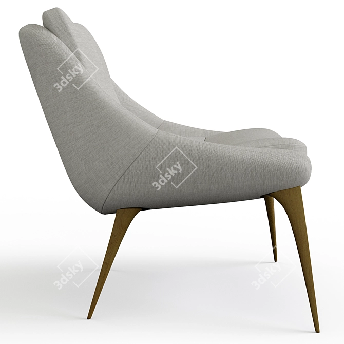 Columbus Lounge Chair: Ultimate Comfort 3D model image 5