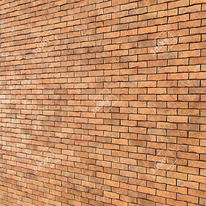 Brickwork Bliss: PBR Seamless Material 3D model image 2