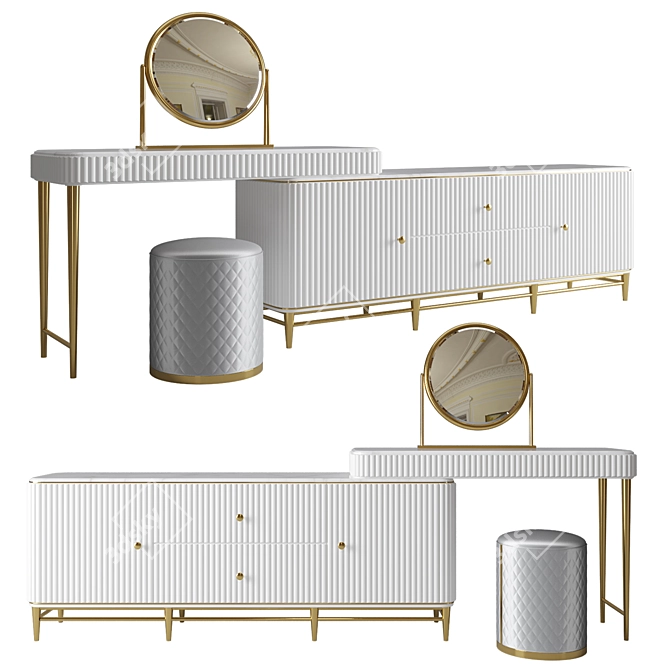 Elegant LaLume Console: RR00102 3D model image 2